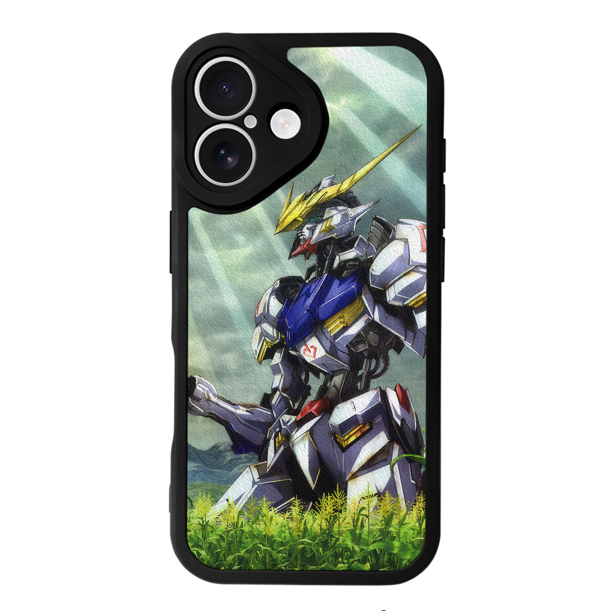 （画像用） 機動戦士ガンダム Mobile Suit Gundam 【iPhone 16シリーズ対応】シリコンスマホケース（レザー調） 材質：シリコン